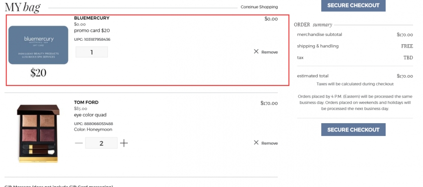 Bluemercury：Tom Ford  高端彩妆品牌