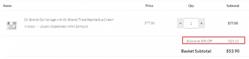 7折！Dr. Brandt 柏瑞特 DNA铂金胜肽眼霜 15ml 