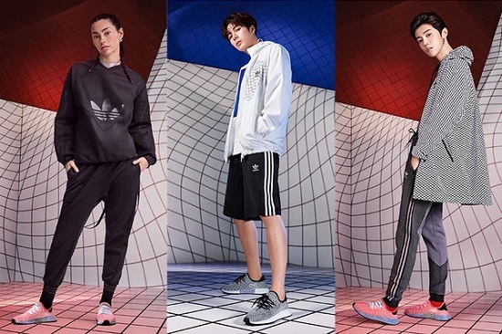 *新科技也参加满减哦！adidas Originals 阿迪达斯 三叶草 Deerupt 格纹网眼运动鞋