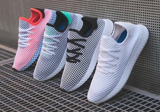 *新科技也参加满减哦！adidas Originals 阿迪达斯 三叶草 Deerupt 格纹网眼运动鞋