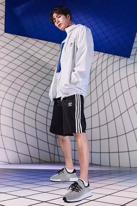 *新科技也参加满减哦！adidas Originals 阿迪达斯 三叶草 Deerupt 格纹网眼运动鞋