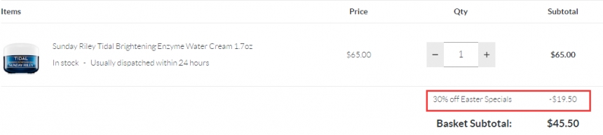 SUNDAY RILEY *保湿酵素面霜 50ml