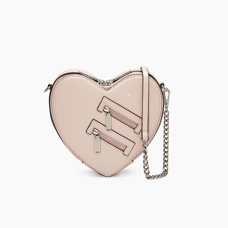 Rebecca Minkoff 瑞贝卡 Jamie Heart 粉色心形包