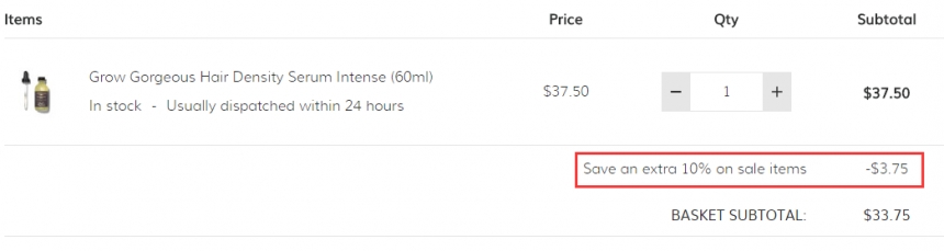 折上再享9折！GROW GORGEOUS **液增强版 60ml