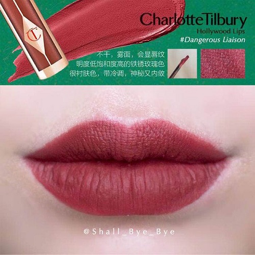 【Dangerous Liaison有货】8.3折+单件直邮！Charlotte Tilbury CT 哑光唇釉 