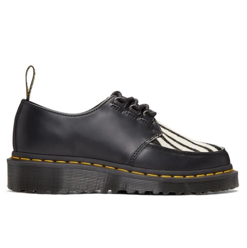 Dr. Martens Black Ramsey Zebra Derbys 黑色*马纹德比鞋