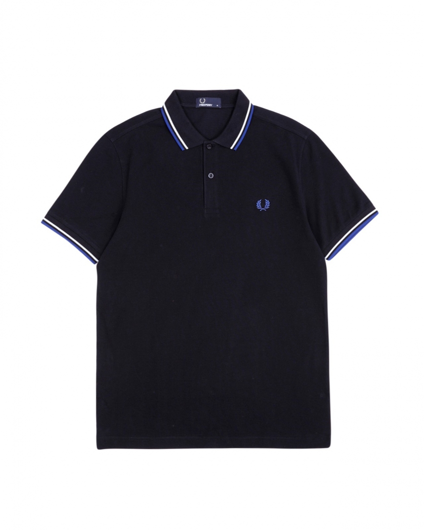 Fred Perry 经典 Logo 刺绣条纹嵌花 Polo 衫 多色可选