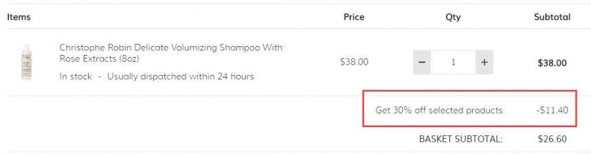 CHRISTOPHE ROBIN 玫瑰丰盈*洗发水 240ml