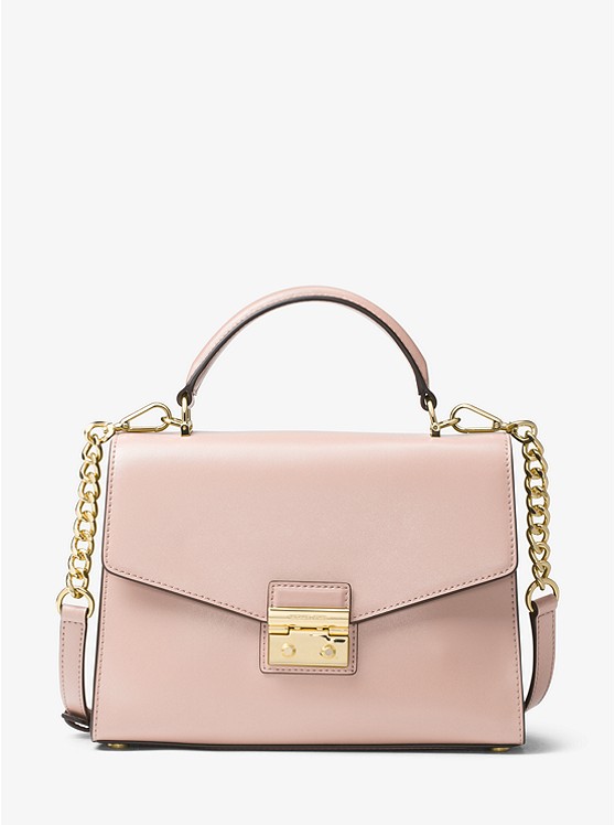 【降价+8%返利】Michael Kors 迈克高仕 Sloan *手提斜挎包 粉色/黑色