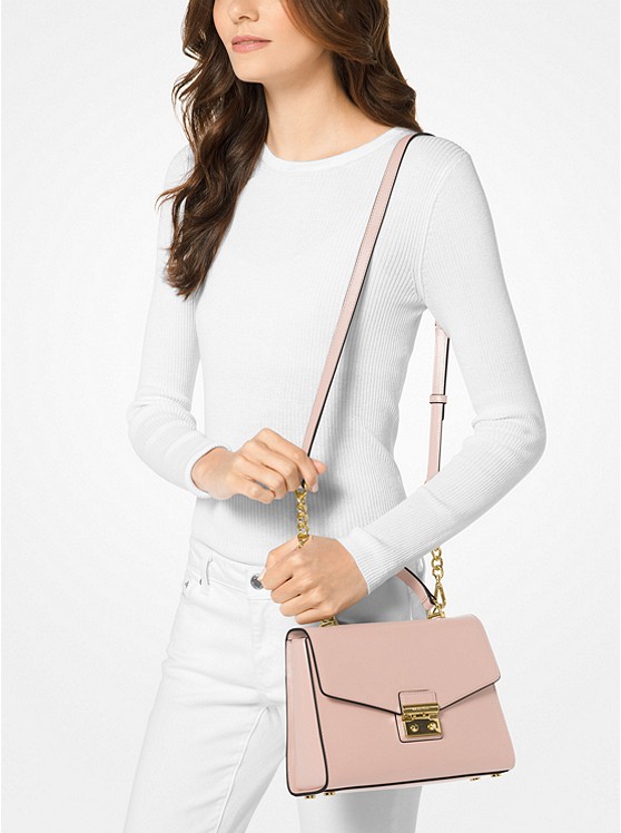 【降价+8%返利】Michael Kors 迈克高仕 Sloan *手提斜挎包 粉色/黑色