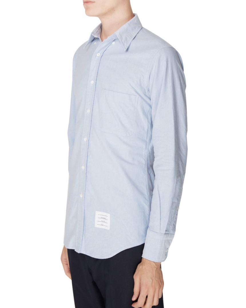 【55专享】THOM BROWNE 饰扣长袖衬衫