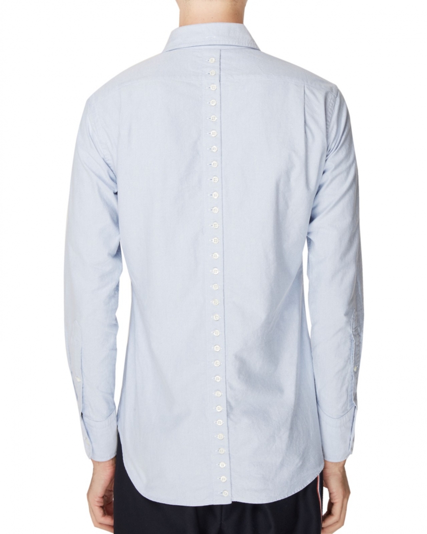 【55专享】THOM BROWNE 饰扣长袖衬衫