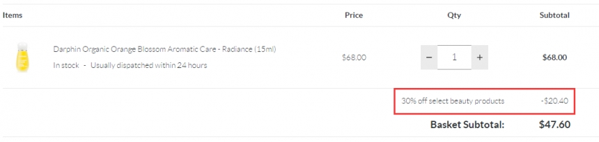 【55专享】DARPHIN 迪梵 *美肤橙花精油 15ml