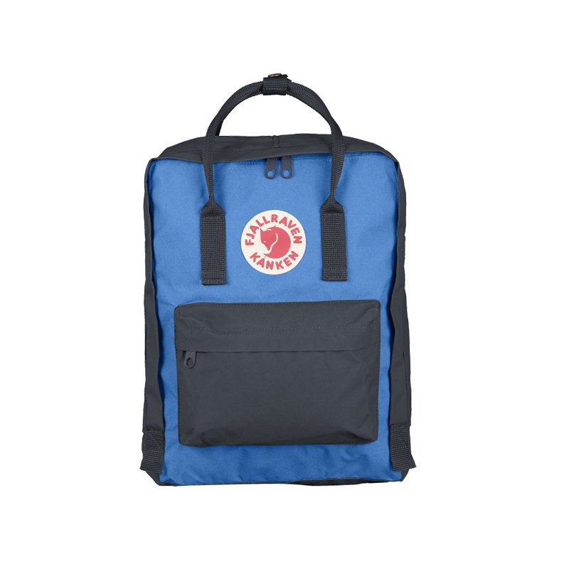 Fjallr*en 北极狐 Kanken 经典双肩包 石墨/蓝拼色