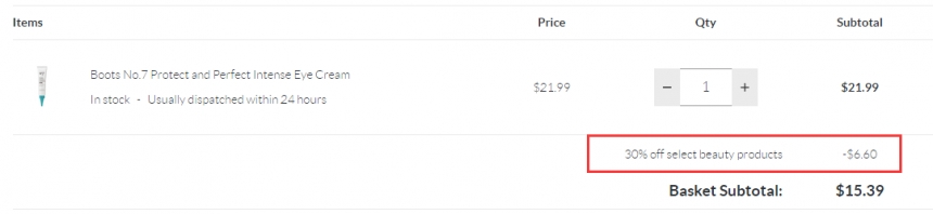 【55专享】BOOTS NO.7 焕彩修护抗皱滋润眼霜 15ml