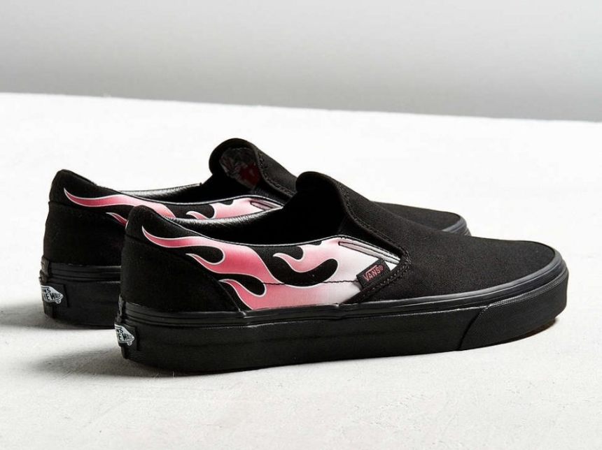 Vans Flames Classic Slip-On 女款一脚蹬