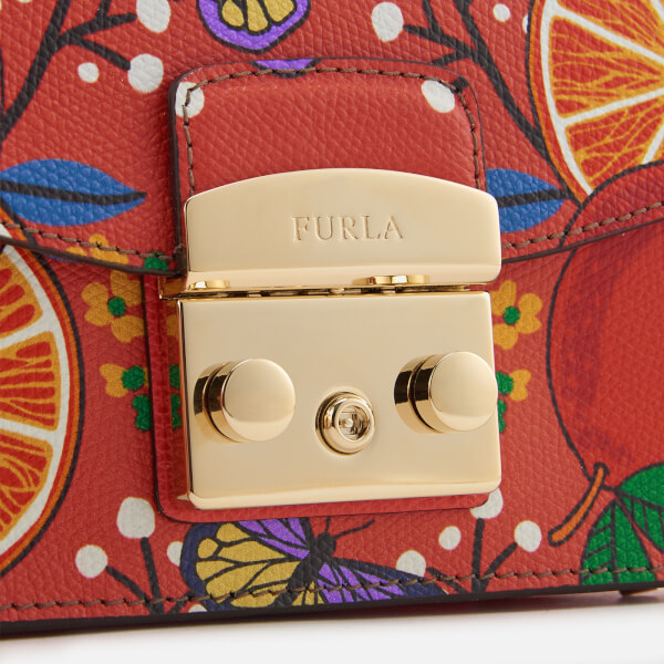 Furla Mestropolis 小号阳光橙斜挎方胖子包包