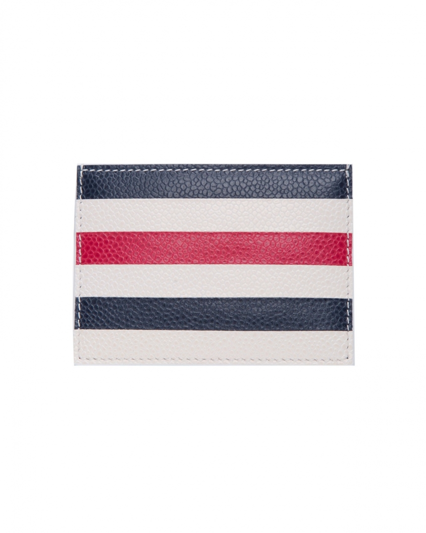 【55专享】THOM BROWNE 条纹装饰卡包