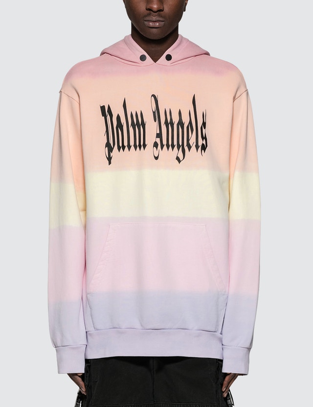 大甜甜同款！Palm Angels Logo 彩虹渐变色女士卫衣