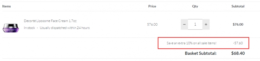 额外9折！DECORTÉ 高保湿精华赋活面霜 50ml