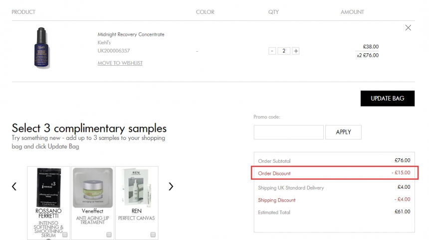 Space NK UK：Kiehl's 科颜氏 高保湿面霜等经典护肤