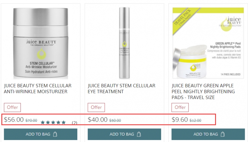 SkinCareRx：JUICE BEAUTY 干*科技护肤品牌