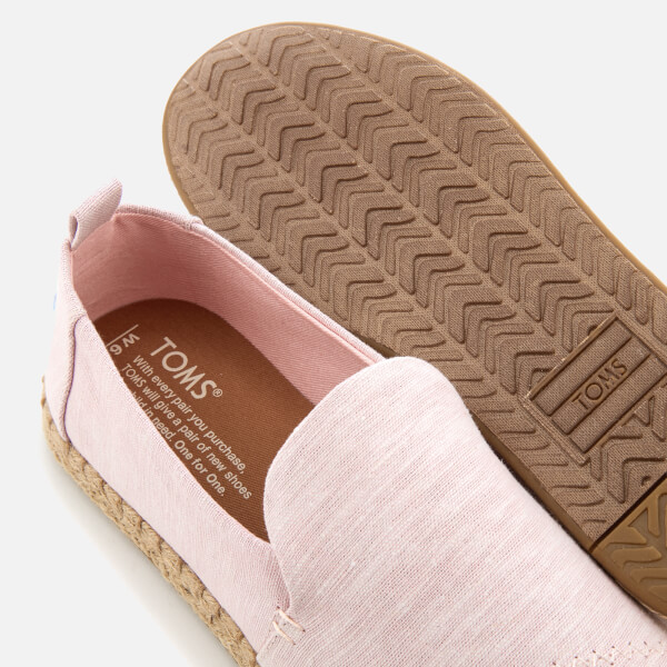 Toms 女士 Alpargata 女士粉色帆布鞋