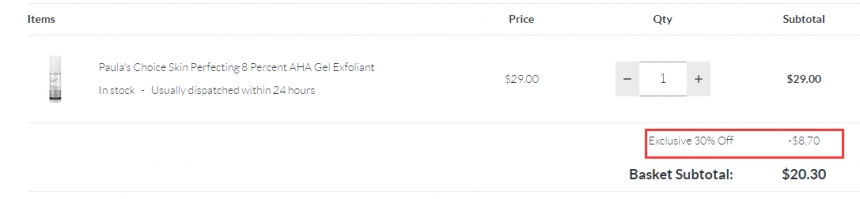 7折！PAULA'S CHOICE 宝拉珍选 8% aha 果酸精华凝胶 100ml