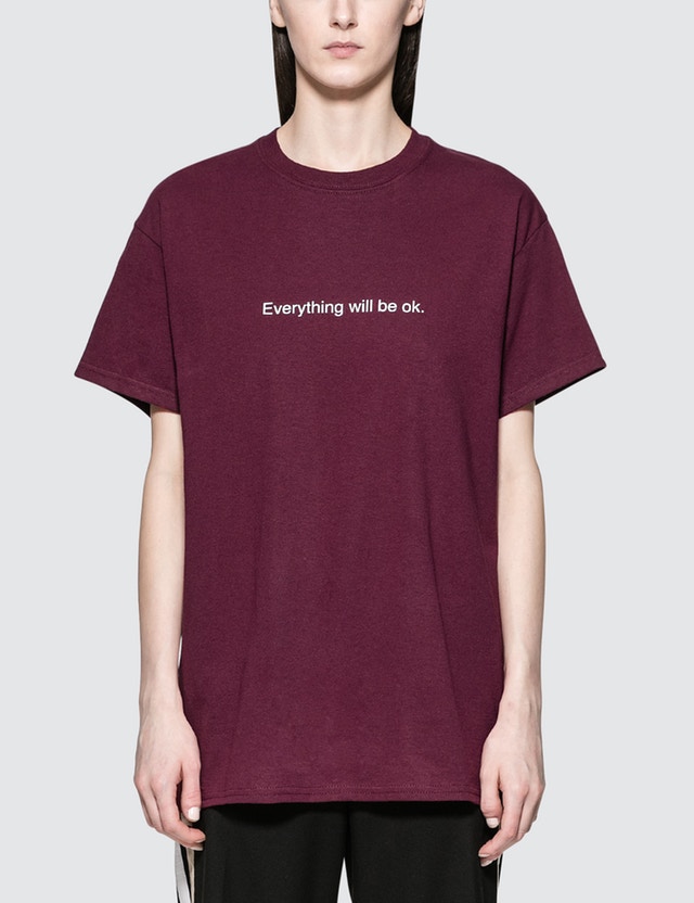 做特立独行的你 法国潮牌 * Art，Make Tees “Everything Will Be Ok” Slogan T恤