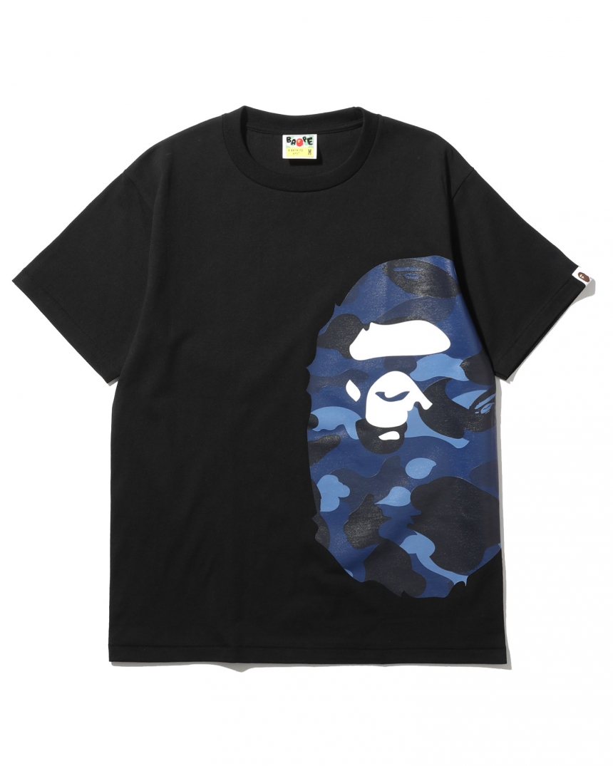 黑色白色各剩一件！BAPE 迷彩 Logo 印花 T 恤