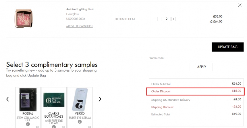 Space NK UK：hourglass 高端彩妆品牌