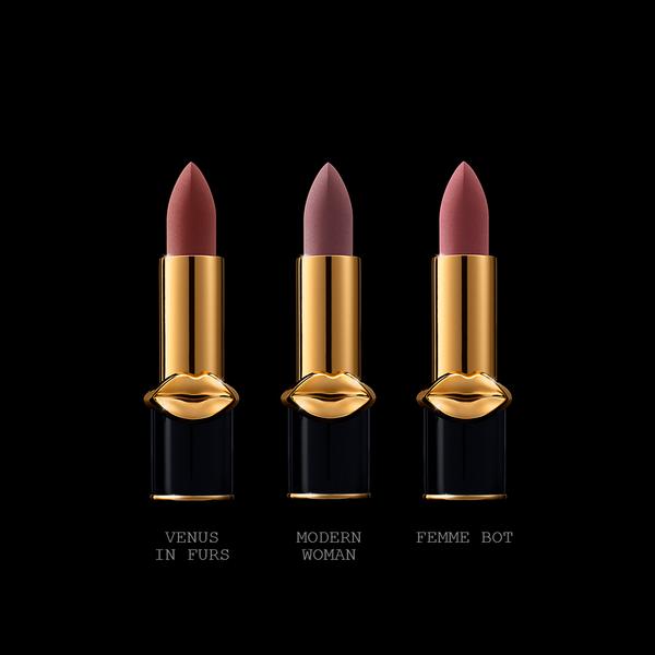 相当于8.3折！Pat McGrath Labs 哑光唇膏3只装