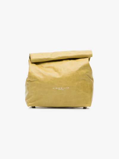 Simon Miller Yellow Lunchbox 20 Leather Clutch 山羊皮材质手拿包