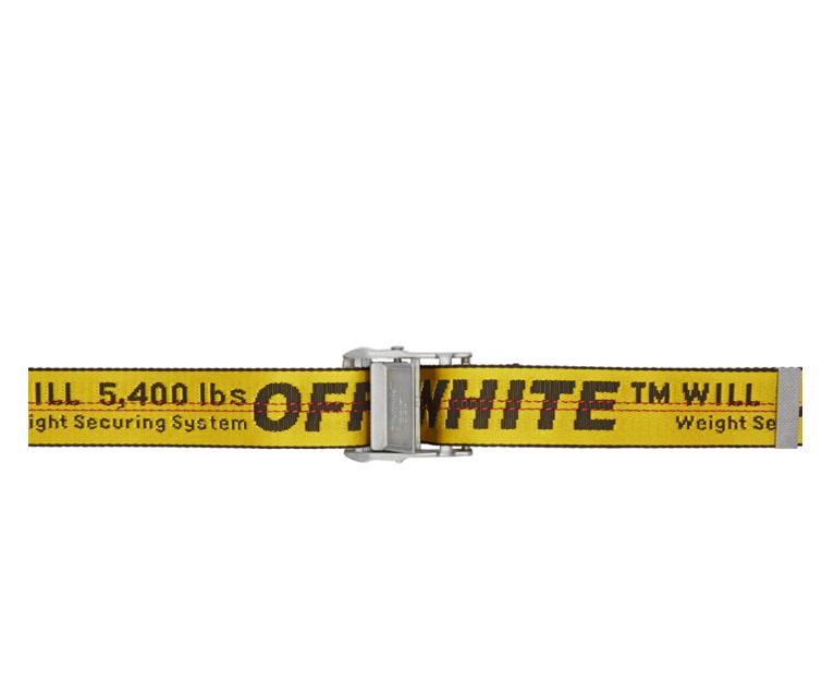 Off-White SSENSE Exclusive Yellow Industrial Belt Ssense 独家款黄腰带