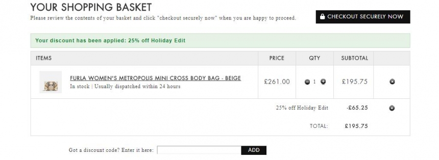 Furla Metropolis 迷你 蜻蜓图案斜挎包