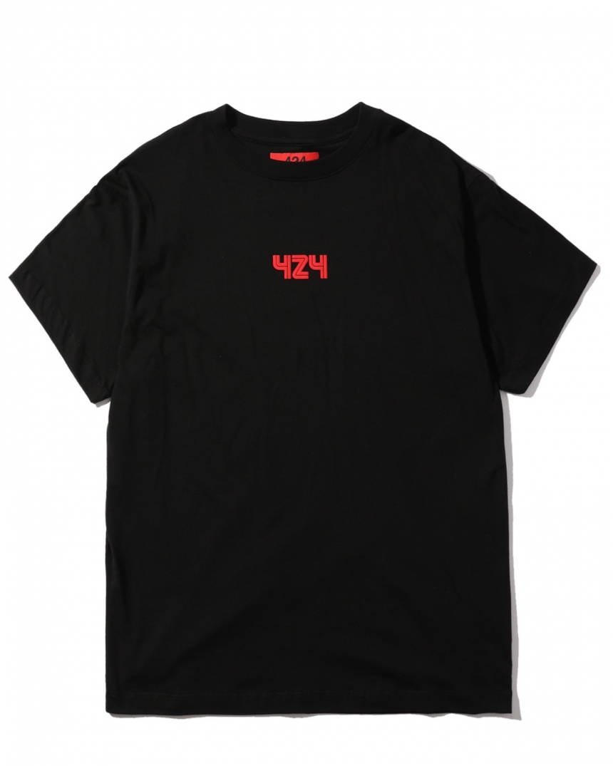 这个有*的红袖标 424 Logo 印花短袖 T 恤