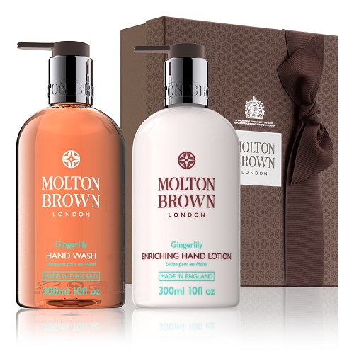 *高送6件豪华赠礼！Molton Brown 摩顿布朗 姜花洗手液+护手霜套装 300ml×2