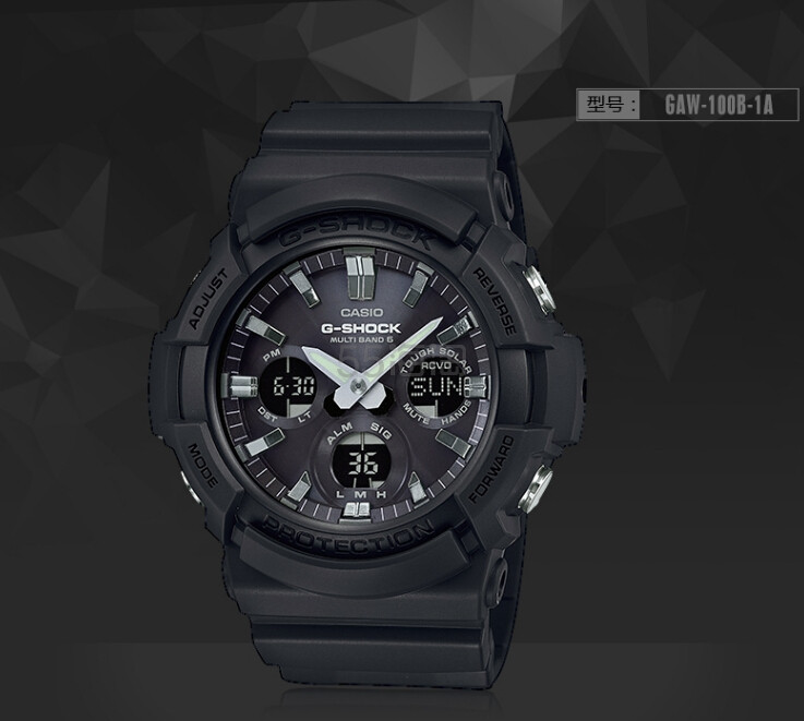 【中亚prime会员】casio 卡西欧 g-shock gaw-100b-1a 男士运动手表