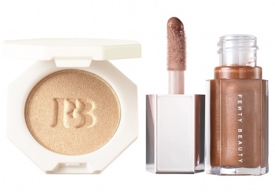 【可直邮中国香港】Fenty Beauty 迷你高光+丰润唇蜜套装