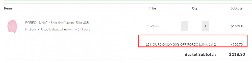 SkinStore:FOREO 硅胶防水洗脸仪 LUNA 1&2