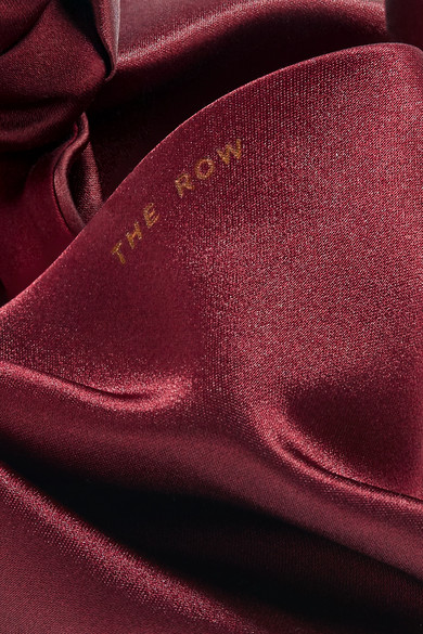 时尚博主同款！The Row Ascot small satin tote 丝绒手提包