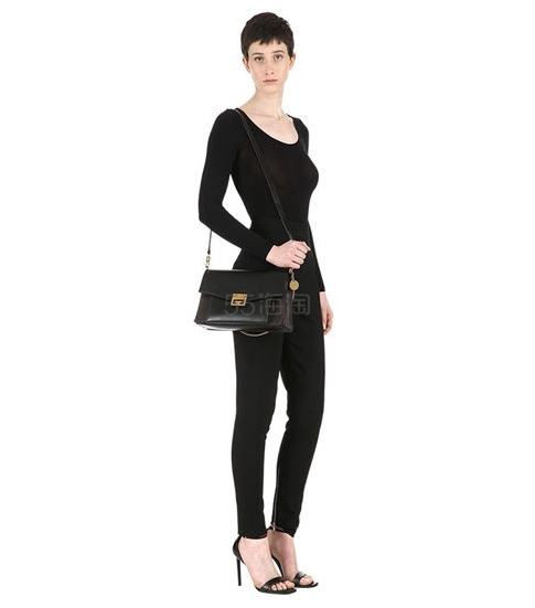 【刘雯同款8.5折】GIVENCHY 纪梵希 GV3 皮革绒面革中号单肩包 