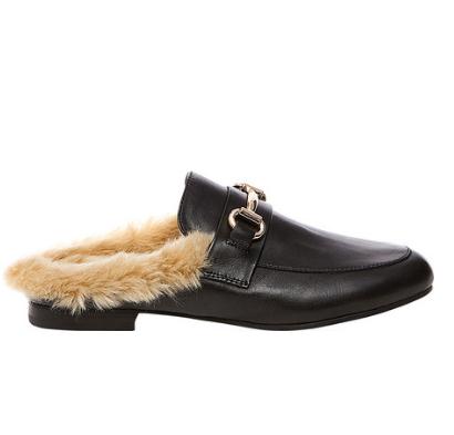 Steve Madden Jill Mule 女款仿皮草穆勒鞋