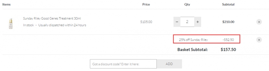 SkinStore：Sunday Riley *好*等热卖护肤