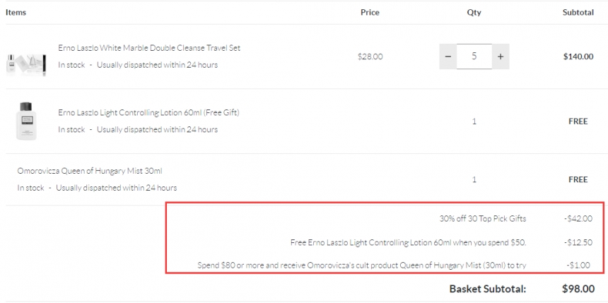 限时高返!SkinStore:AH*A、Eve Lom、Omorovicza等精选热卖礼盒套装