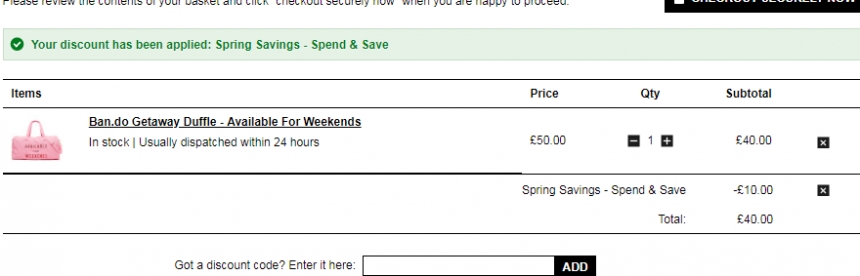 Ban.do Getaway Duffle 短途旅行包健身包