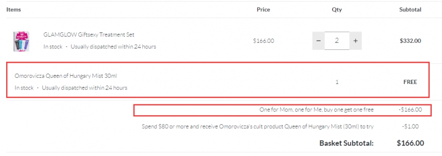 买一送一!相当于5折!GLAMGLOW 发光面膜套组