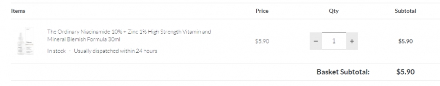 限时高返！有货！THE ORDINARY 10%烟酰胺+1%锌精华 30ml 