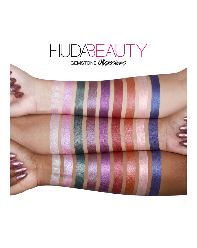 【新色号】Huda Beauty 9色眼影盘 新色号Gemstone Obsessions 钻石盘