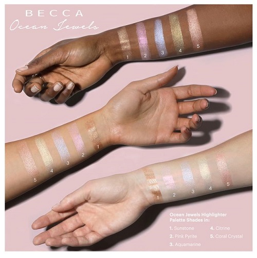 【1盘直邮到手】Becca 限量海洋宝石5色高光盘 可做眼影